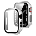2-in-1-Gehäuse aus PC-Rahmen und gehärtetem Glas, für Apple Watch Series 9/8/7 (41 mm) und Apple Watch Series 8/7 (45 mm)