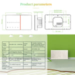 BHT-005-GC 220V AC 3A Smart Home Heizungs-Thermostat für EU Box, Steuerung der Kesselheizung nur mit internem Sensor, BHT-005-GC