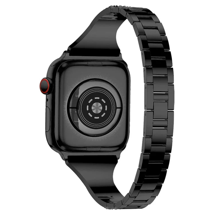 Diamantbesetztes Lederarmband für Apple Watch Series 7 (41 mm), 6, SE, 5 und 4 (40 mm), 3, 2 und 1 (38 mm), 7 (45 mm), 6, SE, 5 und 4 (44 mm) sowie 3, 2 und 1 (42 mm)