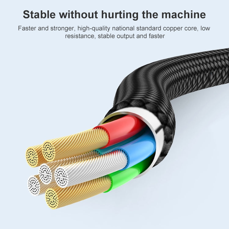 6A PD 20W USB-C / Type-C zu 8 Pin Winkel Handy-Datenkabel, 1m, 2m
