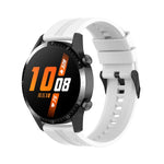 Silicone Black Buckle Watchband, For Huawei Watch GT 3 46mm/GT Runner, For Huawei Watch GT 3 42mm