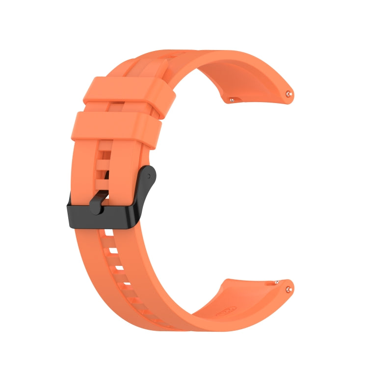 Silicone Black Buckle Watchband, For Huawei Watch GT 3 46mm/GT Runner, For Huawei Watch GT 3 42mm