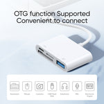 JOYROOM S-H142 4 in 1 8 Pin zu SD / TF Karte + 8 Pin Lade- + USB Schnittstelle OTG Kamera Leser Adapter