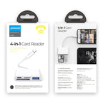 JOYROOM S-H142 4 in 1 8 Pin zu SD / TF Karte + 8 Pin Lade- + USB Schnittstelle OTG Kamera Leser Adapter