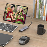 amalink 95126 Typ-C / USB-C zu Dual HDMI + 2 Ports USB + PD 3.0 Multifunktions-HUB, 95126