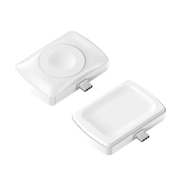 JJT-997 Doppelseitiges kabelloses Ladegerät mit Typ-C-Schnittstelle für Kopfhörer und Smartwatch (AirPods &amp; iWatch)