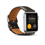 Retro-Armband aus Rindsleder mit Ölwachs-Beschichtung, passend für Apple Watch Series 5