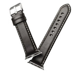 Retro-Armband aus Rindsleder mit Ölwachs-Beschichtung, passend für Apple Watch Series 5