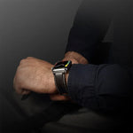 Retro-Armband aus Rindsleder mit Ölwachs-Beschichtung, passend für Apple Watch Series 5