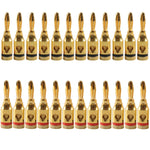 Car Gold-plated Red and Black 4mm Banana Head Audio Plug, A6520 12 in 1, A6521 24 in 1, A6522 32 in 1