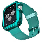Silicone Watchband + Watch Case Set, For Apple Watch Series 9 / 8 / 7 41mm, For Apple Watch Series 9 / 8 / 7 45mm