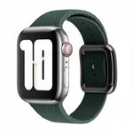 Schwarzes Silikon-Uhrenarmband mit Dornschließe für Apple Watch Series 7 41mm / 6&SE&5&4 40mm / 3&2&1 38mm