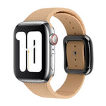 Schwarzes Silikon-Uhrenarmband mit Dornschließe für Apple Watch Series 7 41mm / 6&SE&5&4 40mm / 3&2&1 38mm