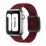 Schwarzes Silikon-Uhrenarmband mit Dornschließe für Apple Watch Series 7 41mm / 6&SE&5&4 40mm / 3&2&1 38mm