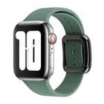 Schwarzes Silikon-Uhrenarmband mit Dornschließe für Apple Watch Series 7 41mm / 6&SE&5&4 40mm / 3&2&1 38mm