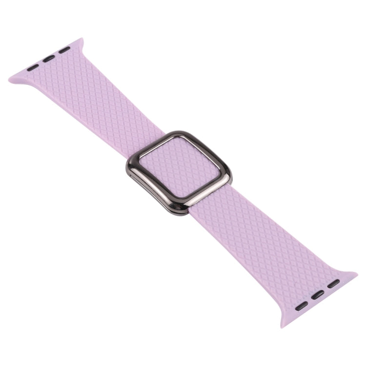 Schwarzes Silikon-Uhrenarmband mit Dornschließe für Apple Watch Series 7 41mm / 6&SE&5&4 40mm / 3&2&1 38mm