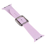 Schwarzes Silikon-Uhrenarmband mit Dornschließe für Apple Watch Series 7 41mm / 6&SE&5&4 40mm / 3&2&1 38mm