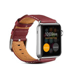 Umweltfreundliches Armband aus echtem Leder, passend für Apple Watch Series 5