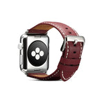 Umweltfreundliches Armband aus echtem Leder, passend für Apple Watch Series 5