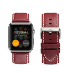 Umweltfreundliches Armband aus echtem Leder, passend für Apple Watch Series 5