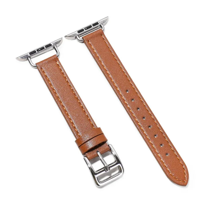 14 mm breites Armband aus Rindsleder für Apple Watch Series 7 (41 mm), 6, SE, 5, 4 (40 mm), 3, 2, 1 (38 mm) und 7 (45 mm), 6, SE, 5, 4 (44 mm) sowie 3, 2, 1 (42 mm).