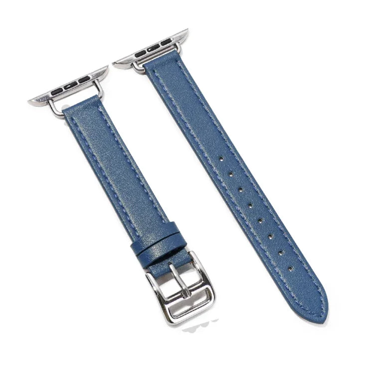 14 mm breites Armband aus Rindsleder für Apple Watch Series 7 (41 mm), 6, SE, 5, 4 (40 mm), 3, 2, 1 (38 mm) und 7 (45 mm), 6, SE, 5, 4 (44 mm) sowie 3, 2, 1 (42 mm).