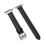14 mm breites Armband aus Rindsleder für Apple Watch Series 7 (41 mm), 6, SE, 5, 4 (40 mm), 3, 2, 1 (38 mm) und 7 (45 mm), 6, SE, 5, 4 (44 mm) sowie 3, 2, 1 (42 mm).