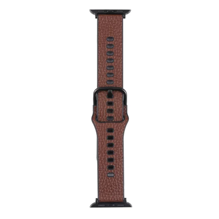 Litchi TPU Watchband For Apple Watch Series, 7 41mm / 6&SE&5&4 40mm / 3&2&1 38mm, 7 45mm / 6&SE&5&4 44mm / 3&2&1 42mm