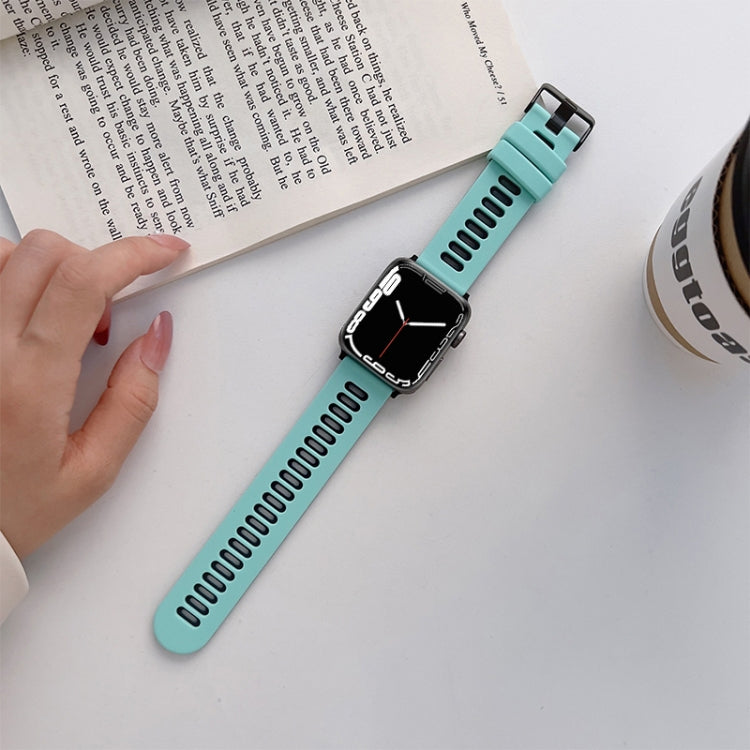Silikon-Uhrenarmband Für Apple Watch Series, 7 41mm / 6&SE&5&4 40mm / 3&2&1 38mm, 7 45mm / 6&SE&5&4 44mm / 3&2&1 42mm