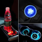 Car AcrylicColorful USB Charger Water Cup Groove LED Atmosphere Light, Bell, Santa Claus, Christmas Deer, Christmas Hat, Christmas Tree, Christmas, Glove, Socks, Snowflake, English Deer, English Christmas, English Tree