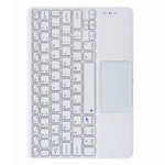 H-102C Touch Bluetooth-Tastatur Lederhülle mit dreifachem Klapphalter hinten, Für iPad 10,2 2020 & 2019 / Pro 10,5 Zoll