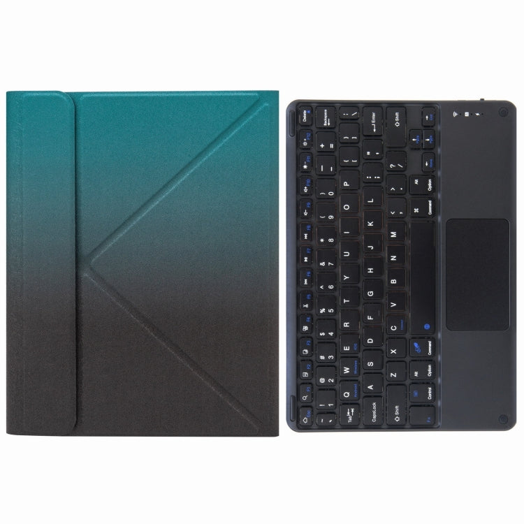 H-102C Touch Bluetooth-Tastatur Lederhülle mit dreifachem Klapphalter hinten, Für iPad 10,2 2020 & 2019 / Pro 10,5 Zoll