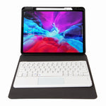 H-097C Touch Bluetooth-Tastatur Lederhülle mit dreifachem Klapphalter hinten, Für iPad 9,7 2018 & 2017, Für iPad Pro 11 Zoll 2021 & 2020 & 2018 / Air 2020 10,9