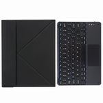 H-097C Touch Bluetooth-Tastatur Lederhülle mit dreifachem Klapphalter hinten, Für iPad 9,7 2018 & 2017, Für iPad Pro 11 Zoll 2021 & 2020 & 2018 / Air 2020 10,9