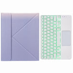 H-097CS Touch Hintergrundbeleuchtung Bluetooth Tastatur Lederhülle mit Dreifach-Halterung hinten, Für iPad 9.7 2018 & 2017, Für iPad Pro 11 Zoll 2021 & 2020 & 2018 / Air 2020 10.9