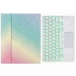 H-097CS Touch Hintergrundbeleuchtung Bluetooth Tastatur Lederhülle mit Dreifach-Halterung hinten, Für iPad 9.7 2018 & 2017, Für iPad Pro 11 Zoll 2021 & 2020 & 2018 / Air 2020 10.9