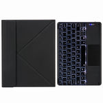 H-097CS Touch Hintergrundbeleuchtung Bluetooth Tastatur Lederhülle mit Dreifach-Halterung hinten, Für iPad 9.7 2018 & 2017, Für iPad Pro 11 Zoll 2021 & 2020 & 2018 / Air 2020 10.9