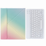 H-102 Bluetooth Tastatur Lederhülle mit Dreifach-Halterung hinten, Für iPad 10.2 2020 & 2019 / Pro 10.5 Zoll, Für iPad 9.7 2018 & 2017, Für iPad Pro 11 Zoll 2021 & 2020 & 2018 / Air 2020 10.9
