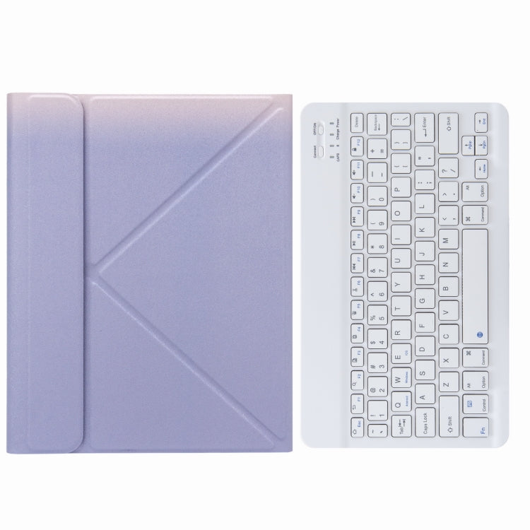 H-102 Bluetooth Tastatur Lederhülle mit Dreifach-Halterung hinten, Für iPad 10.2 2020 & 2019 / Pro 10.5 Zoll, Für iPad 9.7 2018 & 2017, Für iPad Pro 11 Zoll 2021 & 2020 & 2018 / Air 2020 10.9