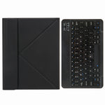 H-102 Bluetooth Tastatur Lederhülle mit Dreifach-Halterung hinten, Für iPad 10.2 2020 & 2019 / Pro 10.5 Zoll, Für iPad 9.7 2018 & 2017, Für iPad Pro 11 Zoll 2021 & 2020 & 2018 / Air 2020 10.9