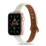 Doppelnieten-Lederarmband für Apple Watch Series 7 (41 mm), 6, SE, 5 und 4 (40 mm), 3, 2 und 1 (38 mm), 7 (45 mm), 6, SE, 5 und 4 (44 mm) sowie 3, 2 und 1 (42 mm)