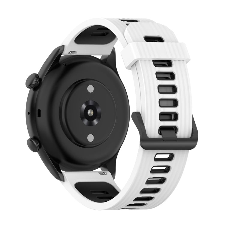 Two-color Stripe Silicone Watchband, For Amazfit GTR 3/GTR 3 Pro/GTR 2, For Huawei Watch GT3 46mm