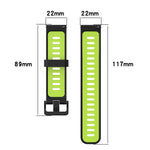 Two-color Stripe Silicone Watchband, For Amazfit GTR 3/GTR 3 Pro/GTR 2, For Huawei Watch GT3 46mm