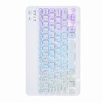 H-102S3 Dreifarbige Hintergrundbeleuchtung Bluetooth Tastatur Lederhülle mit Dreifach-Halterung hinten, Für iPad 10.2 2020 & 2019 / Pro 10.5 Zoll, Für iPad 9.7 2018 & 2017, Für iPad Pro 11 Zoll 2021 & 2020 & 2018 / Air 2020 10.9