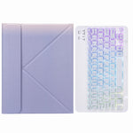 H-102S3 Dreifarbige Hintergrundbeleuchtung Bluetooth Tastatur Lederhülle mit Dreifach-Halterung hinten, Für iPad 10.2 2020 & 2019 / Pro 10.5 Zoll, Für iPad 9.7 2018 & 2017, Für iPad Pro 11 Zoll 2021 & 2020 & 2018 / Air 2020 10.9