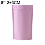 100 PCS/Set Matte Aluminum Foil Snack Stand-up Pouch, 8x12+3cm, 9x13+3cm, 10x15+3cm, 12x20+4cm
