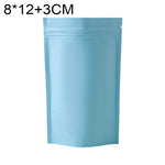 100 PCS/Set Matte Aluminum Foil Snack Stand-up Pouch, 8x12+3cm, 9x13+3cm, 10x15+3cm, 12x20+4cm