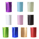 100 PCS/Set Matte Aluminum Foil Snack Stand-up Pouch, 8x12+3cm, 9x13+3cm, 10x15+3cm, 12x20+4cm