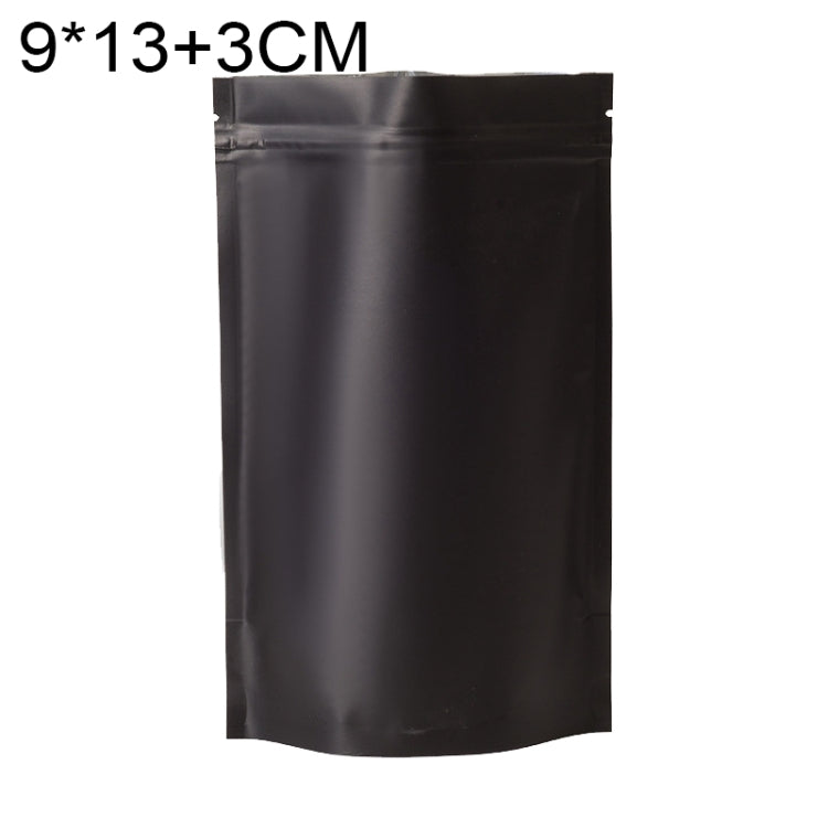 100 PCS/Set Matte Aluminum Foil Snack Stand-up Pouch, 8x12+3cm, 9x13+3cm, 10x15+3cm, 12x20+4cm