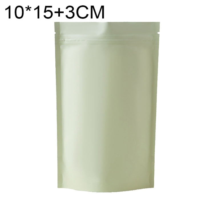 100 PCS/Set Matte Aluminum Foil Snack Stand-up Pouch, 8x12+3cm, 9x13+3cm, 10x15+3cm, 12x20+4cm